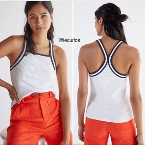 Anthropologie Square Neck Racerback Tank. Size Large